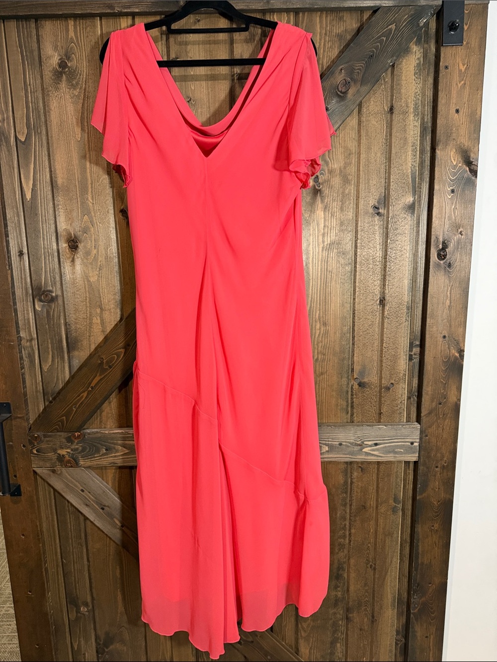 Jessica Coral Pink High-Low Dress - Picture 6 of 6